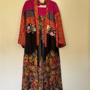 Free People Multicolor duster kimono   Size small/xs
